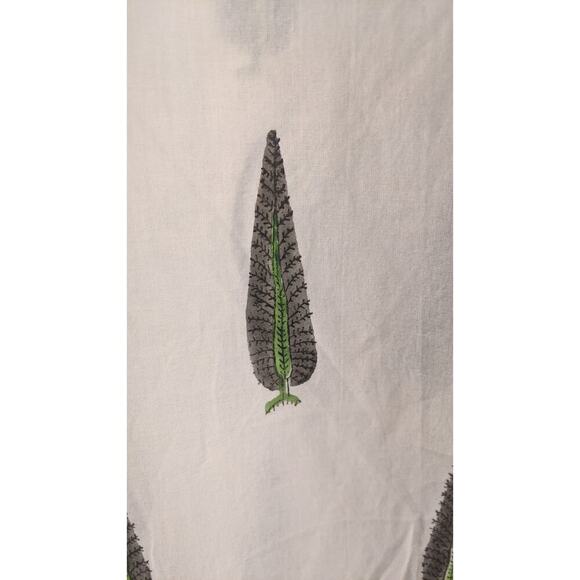 Pinkshink XXL Cotton Feather Block Design, 3/4 Sleeve, Boho, Artsy, Art to Wear - Picture 3 of 10